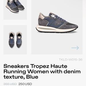 Phillipe Model Women's Sneakers - Blue